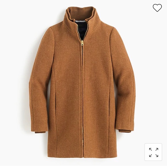 TALL J. Crew Lodge Coat in Italian Stadium-cloth Wool - Picture 1 of 6